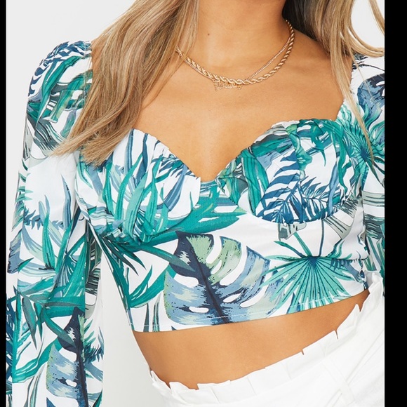 PLT Green Sexy Leaf Top - Picture 5 of 5